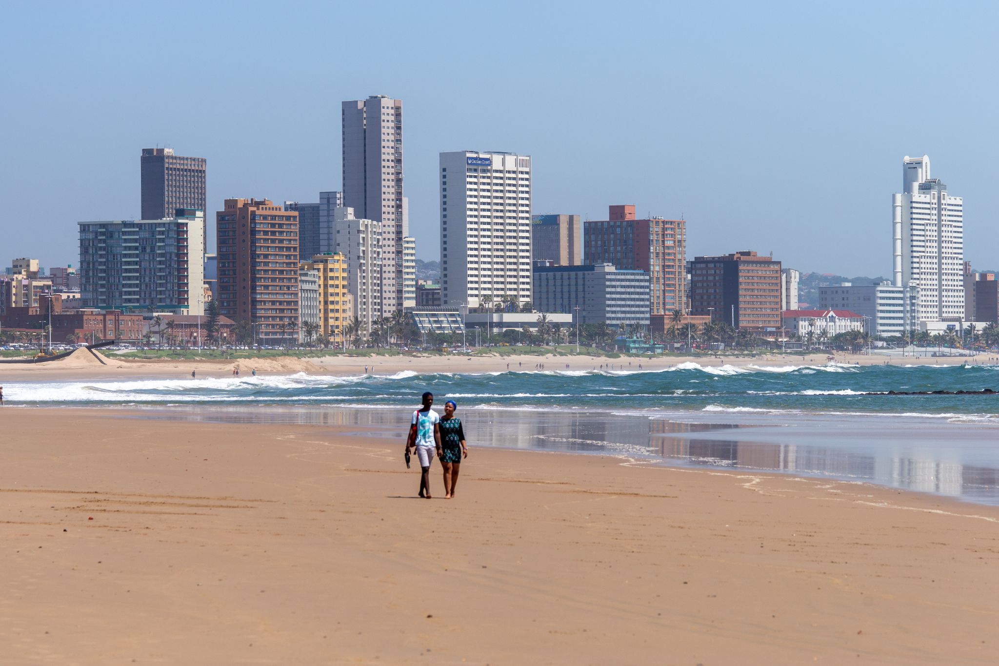 An der Promenade von Durban Point mit Blickrichtung  South Beach